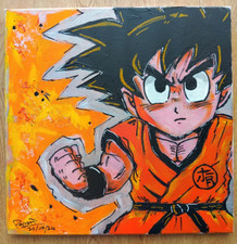 Toile Tableau SAN GOKU Dragon Ball Z - 40 x 40 cm