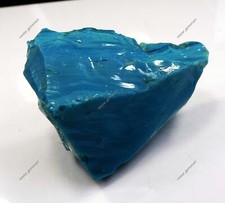 Pierre précieuse brute non coupée bleu brut turquoise certifiée naturelle 650...