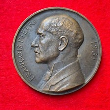 Médaille : François Pietri 1931 député Corse - Louis Patriarche