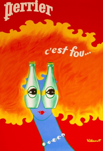 Affiche poster perrier - ,