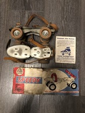 ancienne paire de patin a roulette speedy Avec Sa Boîte Et Notice