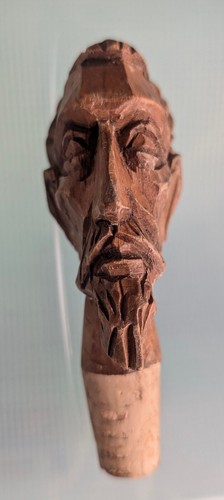 Bouchon liège bois visage - bois,
