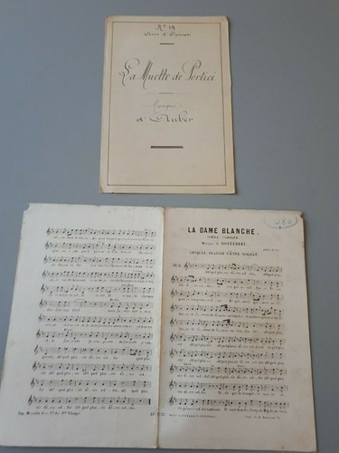 Ancienne partition chansons - de,