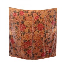 Foulard CHANEL soie marron