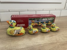 Famille Canard « Duck Family » « Juyou » Jouet Mécanique En Tôle Avec Sa Clé 