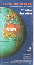 RAM Royal Air Maroc timetable
