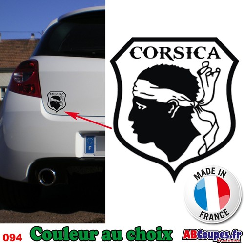 Sticker autocollant corsica - autocollant,