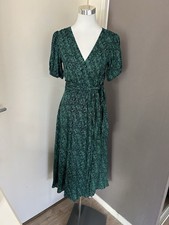 Bash robe longue midi verte