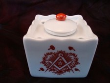 Encrier Franc Macon Bureau Porcelaine