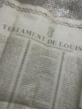 Testament de Louis XVI Époque