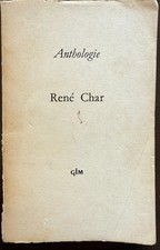 Anthologie René Char. Ed GLM en 1960 (tirage limité N°97)Coll. Voix de la Terre