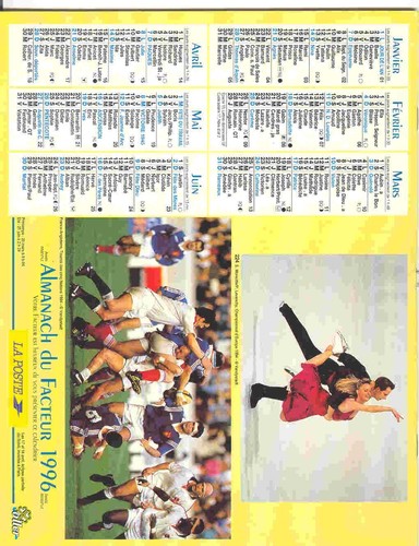 Almanach calendrier poste - calendrier,