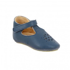 CHAUSSONS BEBE CUIR EZPZ EASY PEASY DENIM