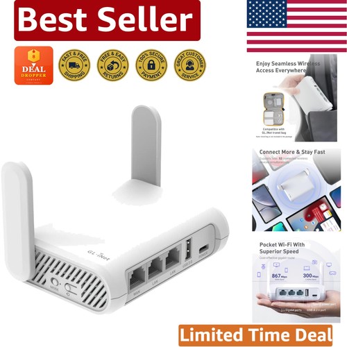 Compact ac1200 wireless router - wireless,