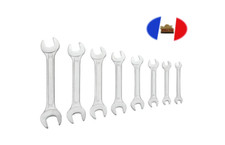 Jeu de 8 clés plates en acier