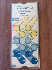 abaque omaro P15 poids barres et tubes