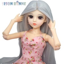 60cm Grande Poupée BJD + Maquillage + Yeux + Cheveux + Robe + Chaussures Jouets