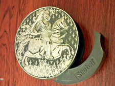 Scotch Dévidoir Décor Chevalier lys fleur Rare Ancien collection objet de bureau