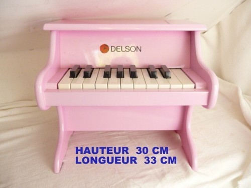 Piano enfant bois - -bois, rose