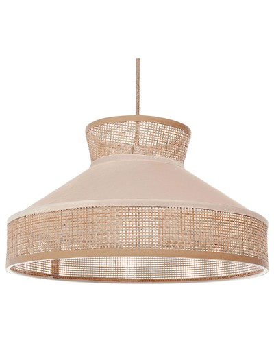 Lampe suspension rotin - à,