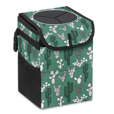 Cactus Car Trash Can with Lid