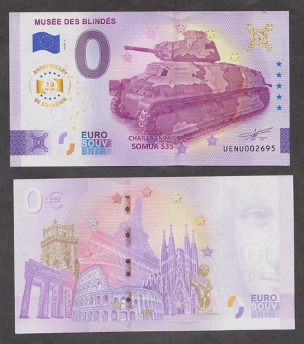 Billet euro musee - 0, des