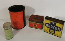 LOT ANCIENNES BOITES EN MÉTAL – NESTLÉ / LYON TEA / OUATOR / MÉDICAMENTS