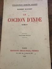 ancien roman le cochon d'inde 1927