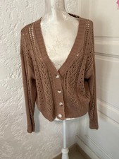 veste gilet marron clair