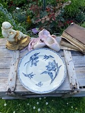 PLAT ROND FAIENCE KG LUNEVILLE MODELE TULIPE