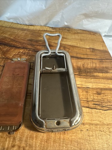 Vintage stainless steal razor - steal,