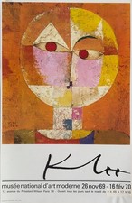Paul KLEE - Vintage Poster Affiche exhibition PARIS 1970 Musée art moderne