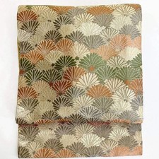 5715# Ceinture Japonaise Vintage Nagoya Obi Kimono Tissu Soie Traditionnel