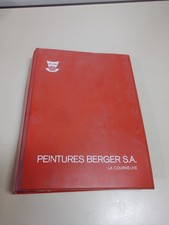 Ancien Catalogue Nuancier Carrosserie Voiture P Lourd Peintures Berger Années 70