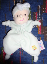 FP/ DOUDOU SEMI PLAT POUPEE POUPON ZAPF CREATION MY LOVELY BABY VERT OISEAU TBE