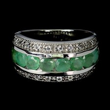 925 Bague en Argent Rond