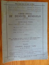 "CAHIER SPECIAL de DEVOIRS