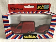 Solido: voiture, car, Renault Express et moto pompe, pompiers. 1/43. 3