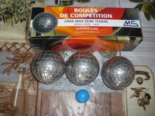 Boule de Pétanque MS cara tortue Inox Demi-Tendre Haut de Gamme compétition