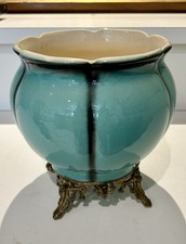 Cache-pot ancien barbotine