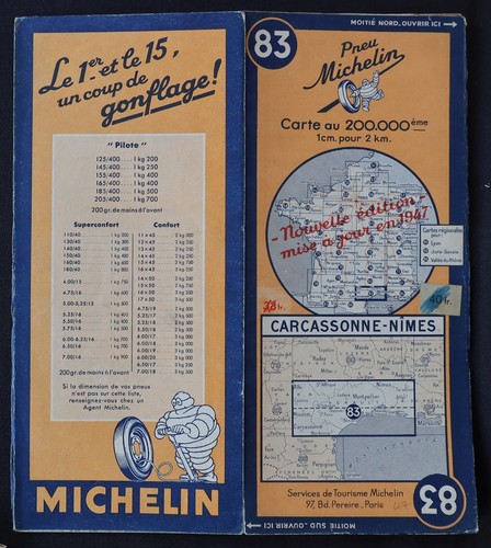 Carte michelin carcassone - carte,