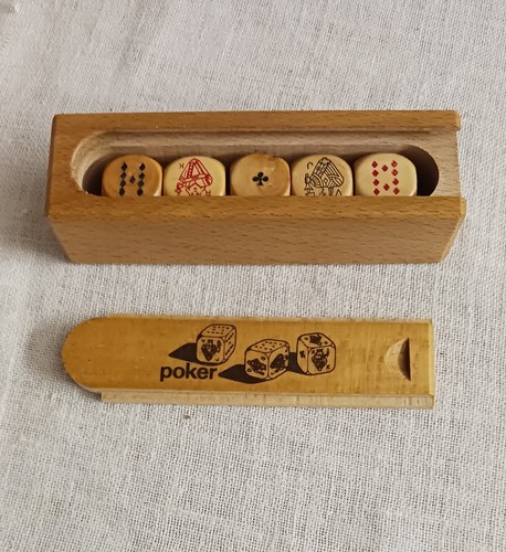 Coffret bois poker as - bois,