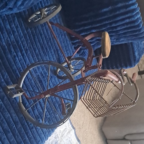 Vintage metal and wood - and,