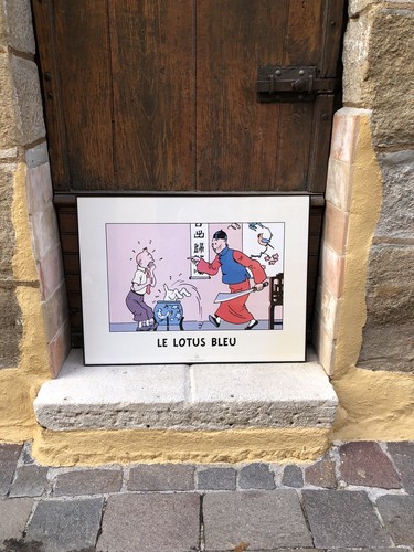 Tableau tintin lotus bleu - tableau,