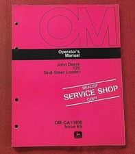Original 1976 JOHN DEERE 125 Mini Chargeur Tracteur Opérateurs Manuel Menthe