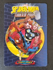 Thor et Spidey Carte Marvel 007 SpiderMan Tower of Power 2008 Français