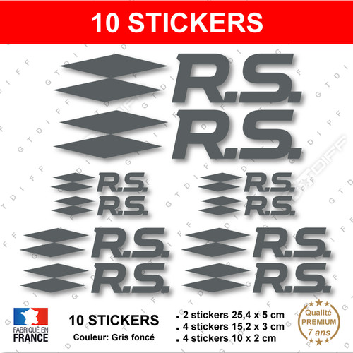 Stickers gris foncé - stickers,