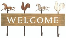 Porte manteau mural bois