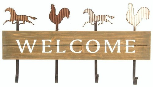 Porte manteau mural - , bois