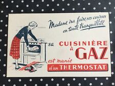 Buvard Cuisinière à Gaz  210 mm x 133 mm